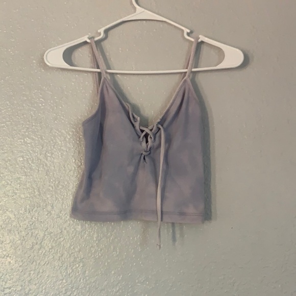Lace up tie-dye crop top - Picture 1 of 2